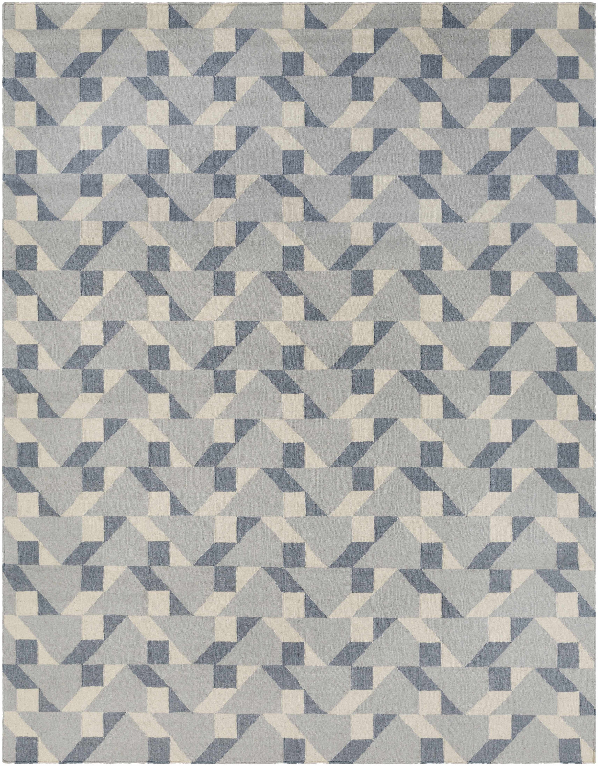 Slate Hand Woven 100% Wool Modern Rectangle Handmade rug, Indoor use only, no fringe, non-washable. runner also available