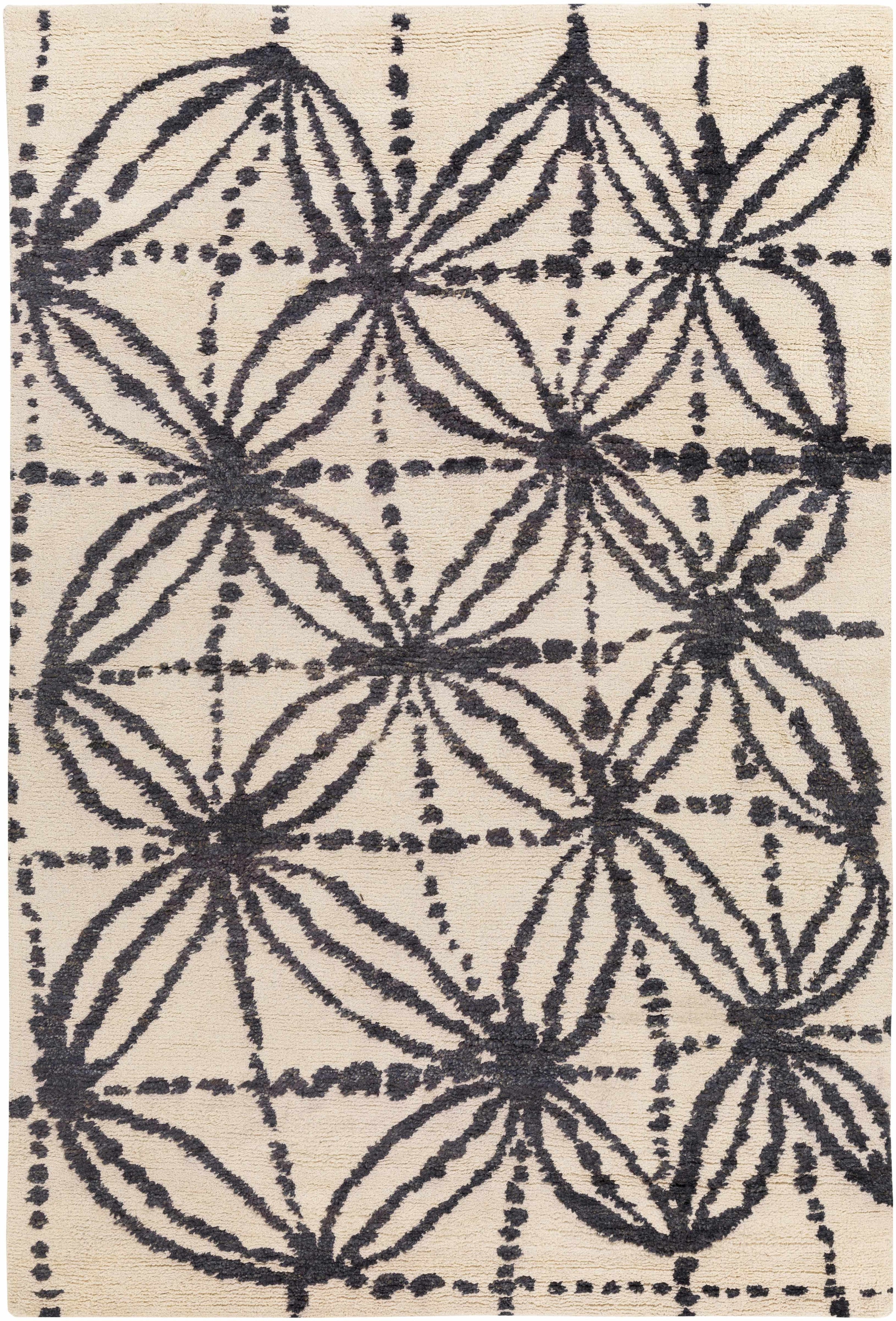 Black Hand Woven 100% Jute Modern Rectangle Handmade rug, Indoor use only, no fringe, non-washable.
