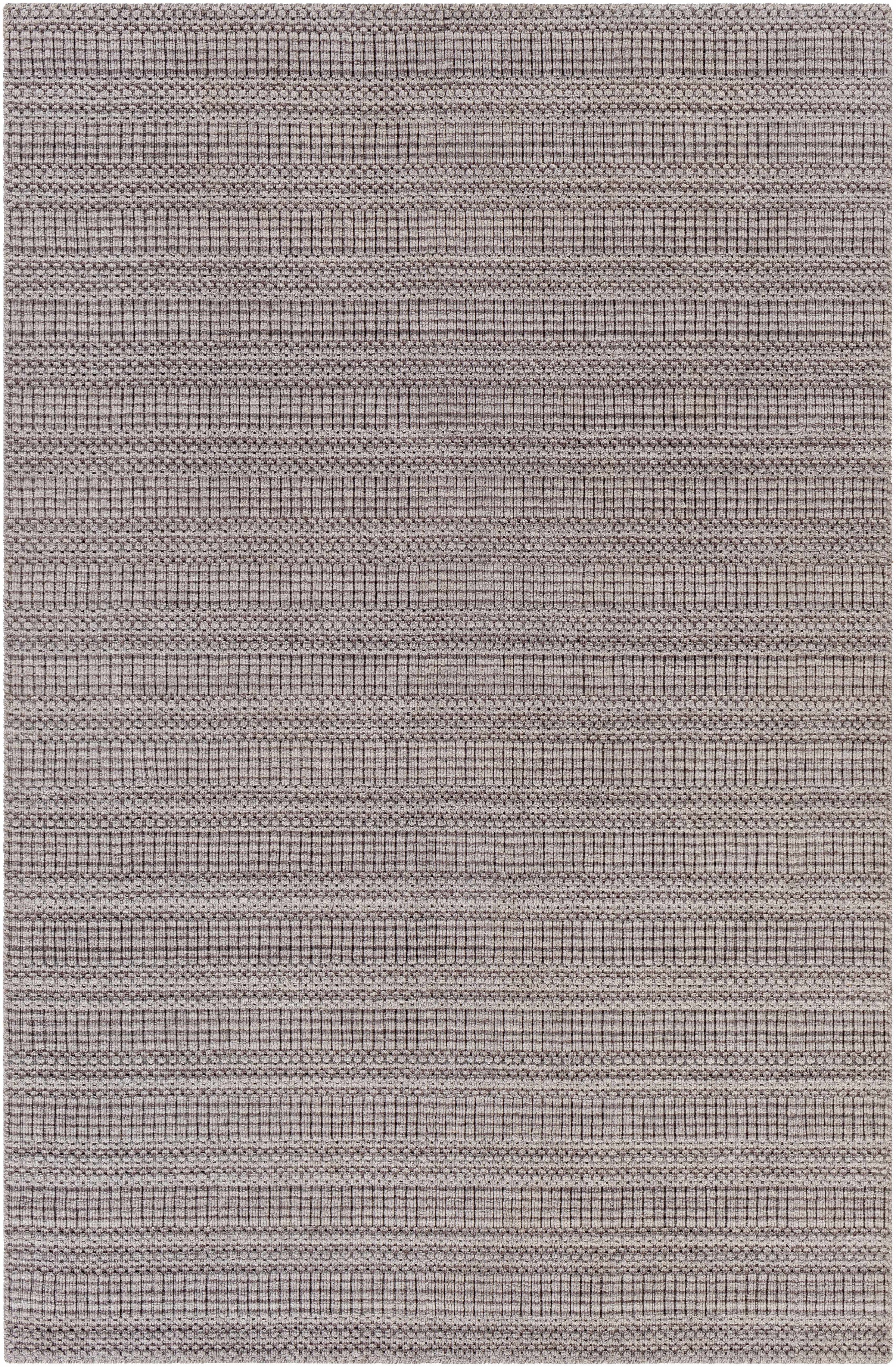 Dark Brown Hand Loomed 100% Recycled PET Yarn Modern Rectangle Handmade rug, Indoor use only, no fringe, non-washable. runner also available