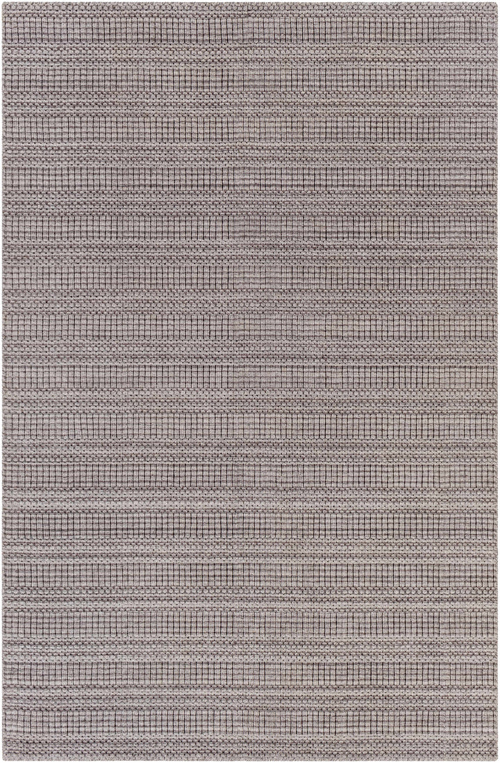 Dark Brown Hand Loomed 100% Recycled PET Yarn Modern Rectangle Handmade rug, Indoor use only, no fringe, non-washable. runner also available