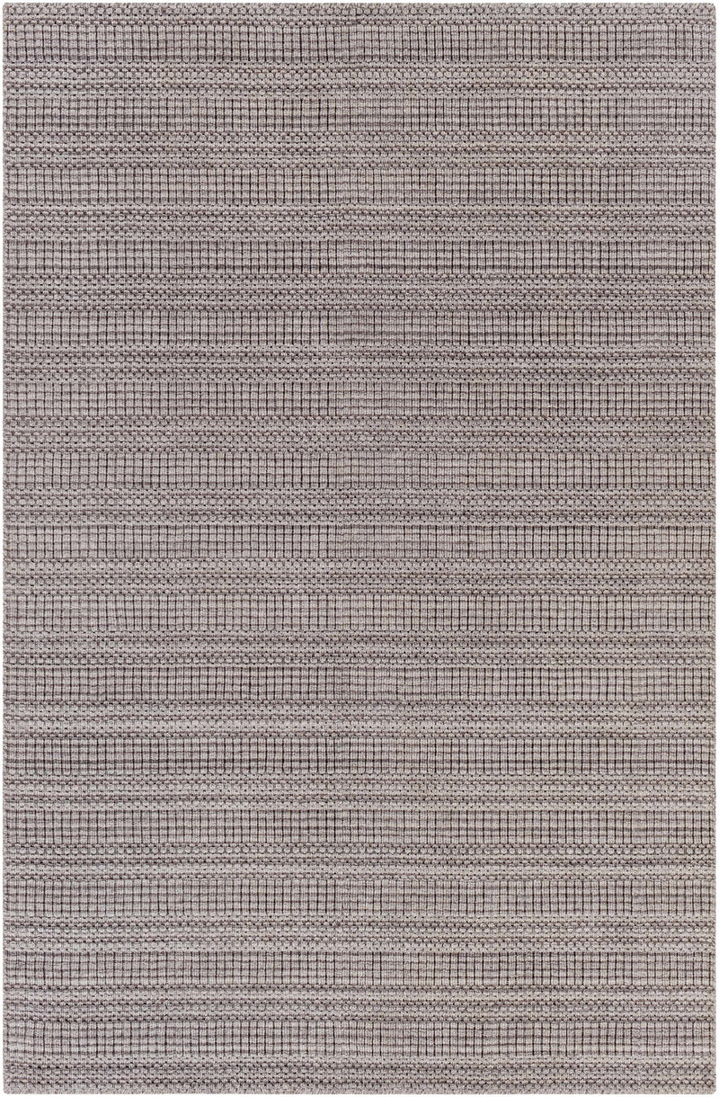 Dark Brown Hand Loomed 100% Recycled PET Yarn Modern Rectangle Handmade rug, Indoor use only, no fringe, non-washable. runner also available