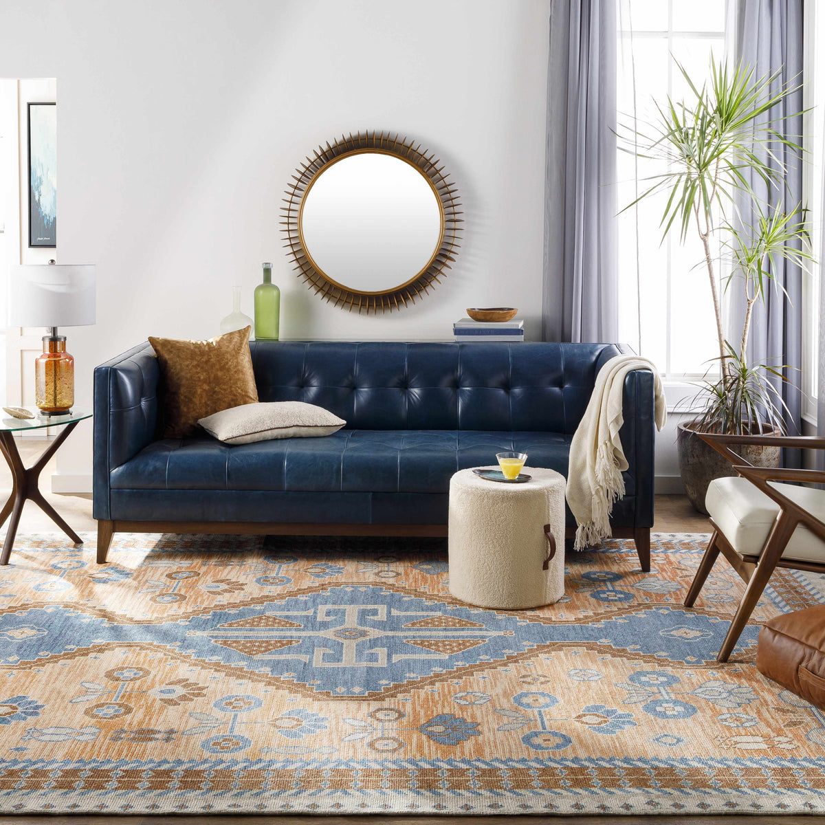 Mirrors : MIZ-001,Pillows : SEH-001,OIS-004,Pouf : SPPF-001,Rugs : MSL-2302,Table Lamps : LTT-002,Throws : TID-012