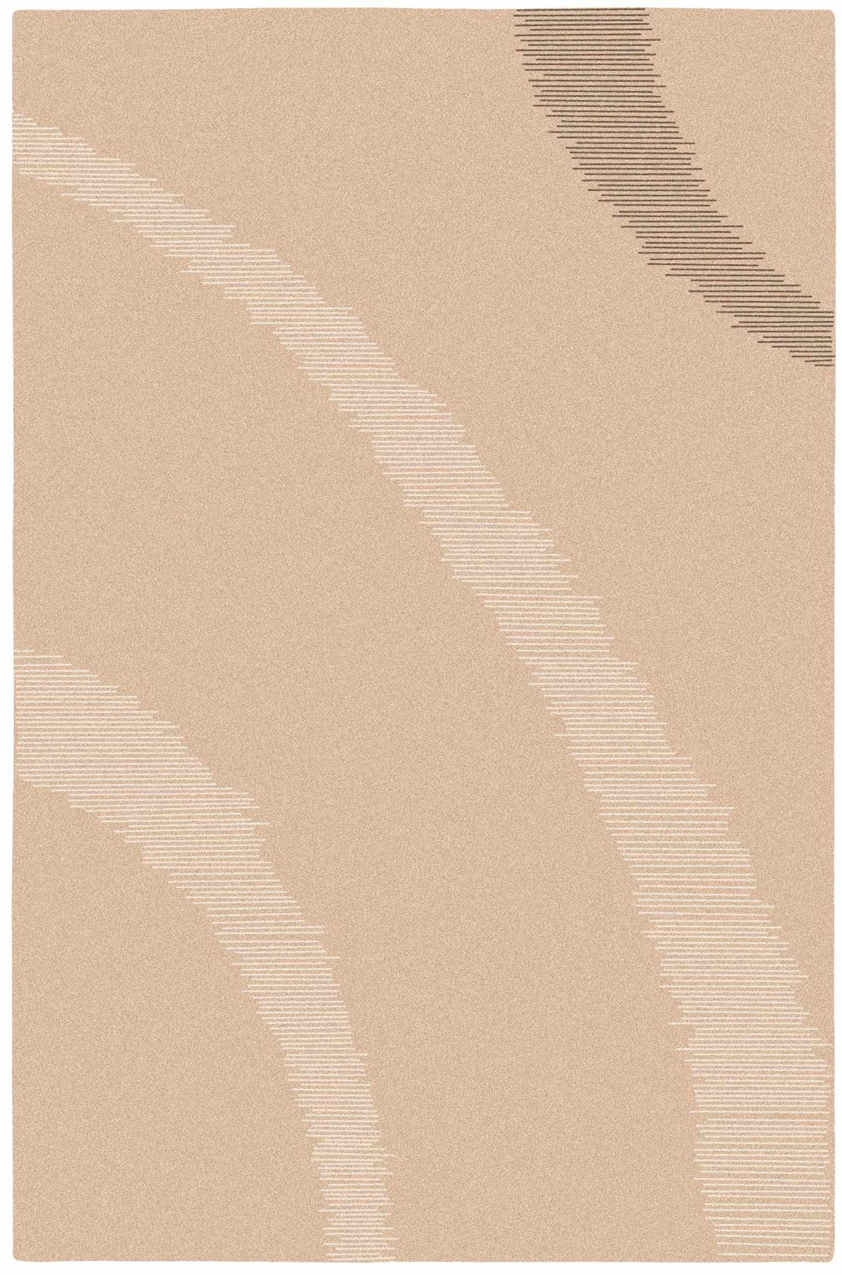 Multicolor Hand Knotted 90% Wool, 10% Viscose Modern Rectangle Handmade rug, Indoor use only, no fringe, non-washable.