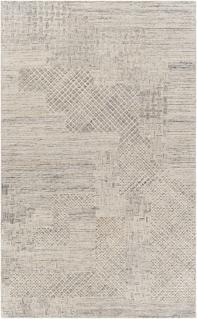 Charcoal Hand Tufted 80% Polyester, 20% Wool Global Rectangle Handmade rug, Indoor use only, no fringe, non-washable.