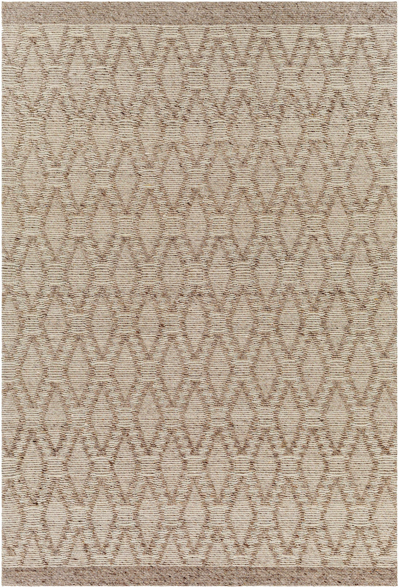 Gray Hand Woven 70% Recycled PET Yarn, 30% Wool Global Rectangle Handmade rug, Indoor use only, no fringe, non-washable. runner also available