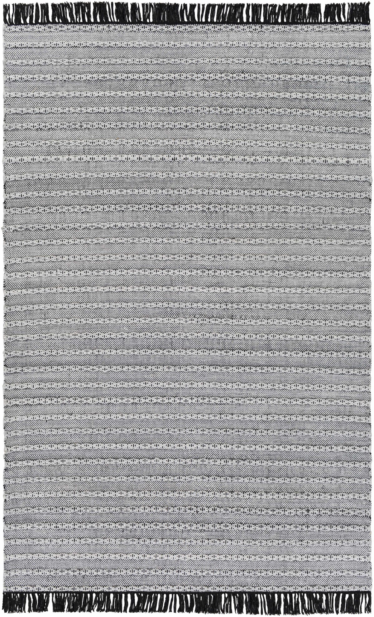 Light Slate Hand Woven 100% Recycled PET Yarn Modern Rectangle Handmade rug, Indoor use only, has fringe, non-washable. runner also available