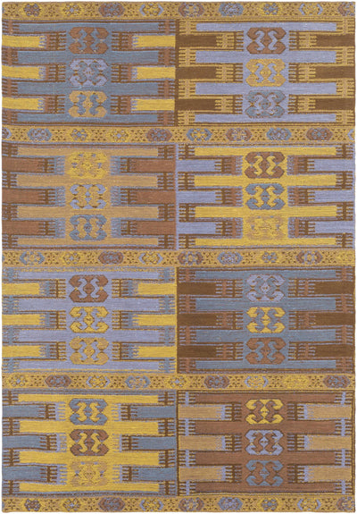 Brown Hand Woven 100% Recycled PET Yarn Cottage Rectangle Handmade rug, Indoor use only, no fringe, non-washable. runner also available