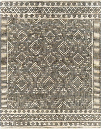 Black Hand Woven 100% Jute Global Rectangle Handmade rug, Indoor use only, no fringe, non-washable. runner also available