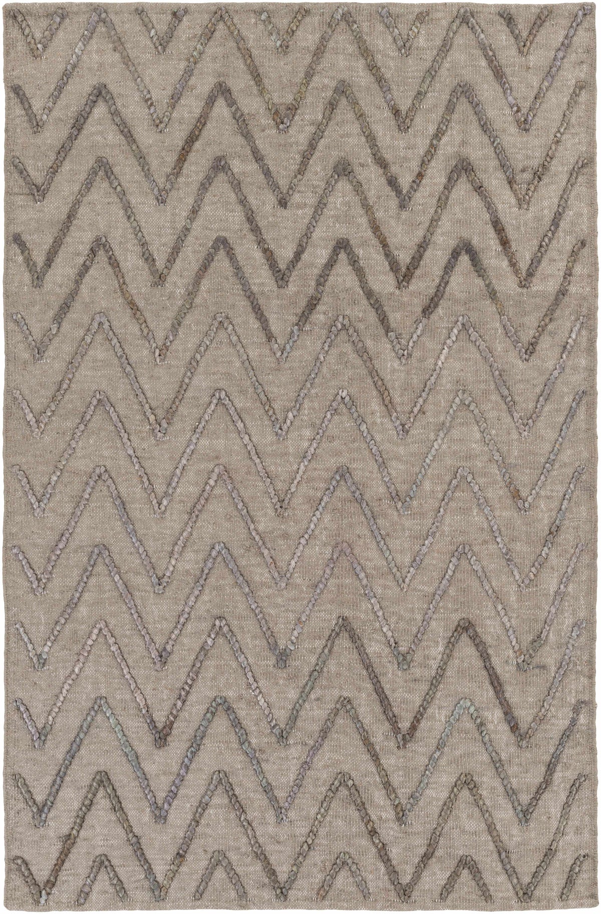 Gray Hand Woven 100% Jute Global Rectangle Handmade rug, Indoor use only, no fringe, non-washable.