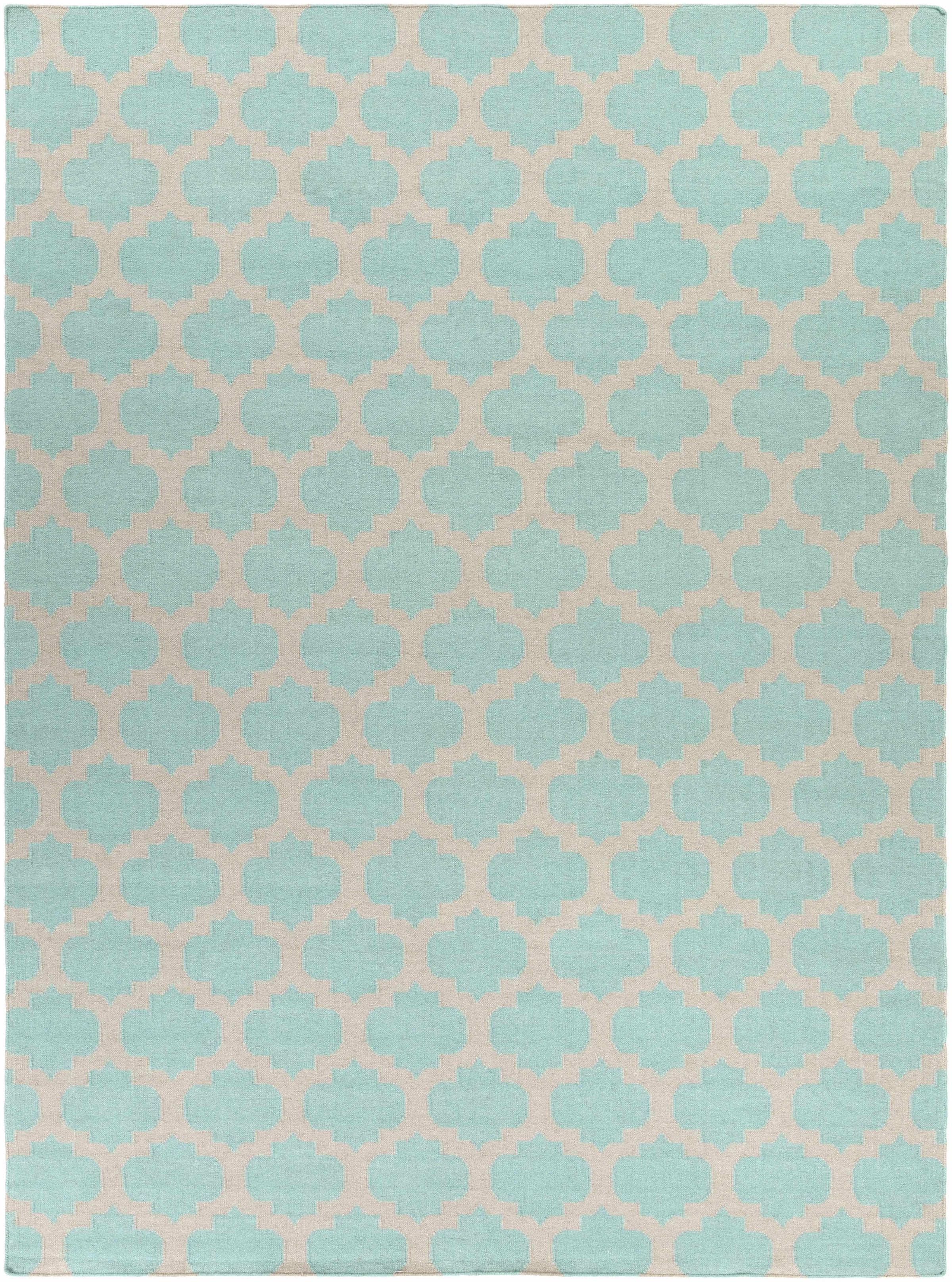 Light Gray Hand Woven 100% Wool Modern Rectangle Handmade rug, Indoor use only, no fringe, non-washable. runner also available