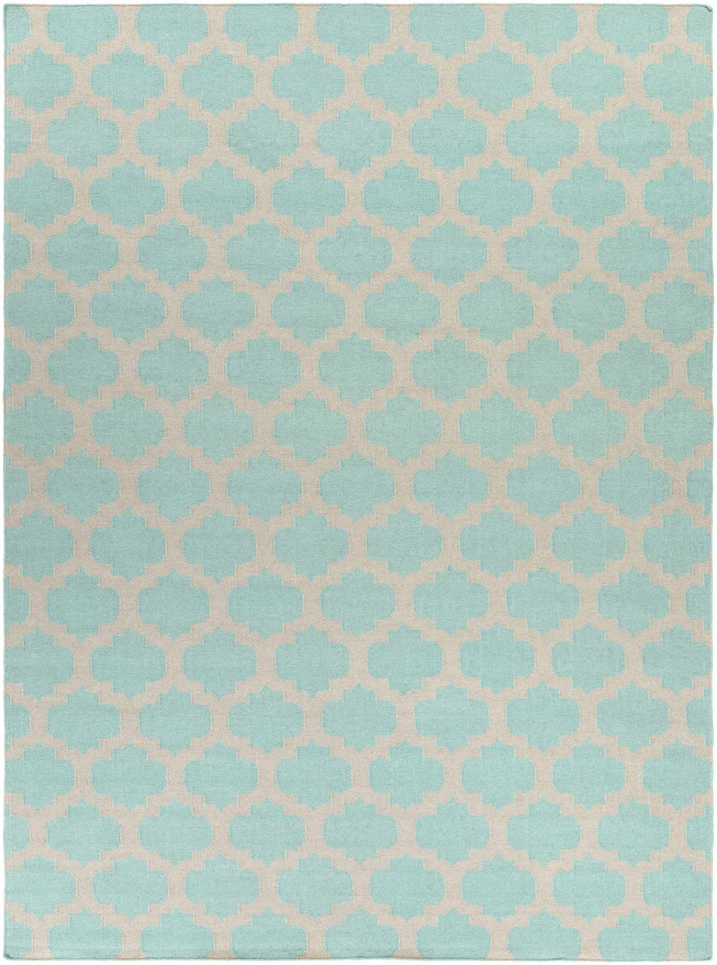 Light Gray Hand Woven 100% Wool Modern Rectangle Handmade rug, Indoor use only, no fringe, non-washable. runner also available