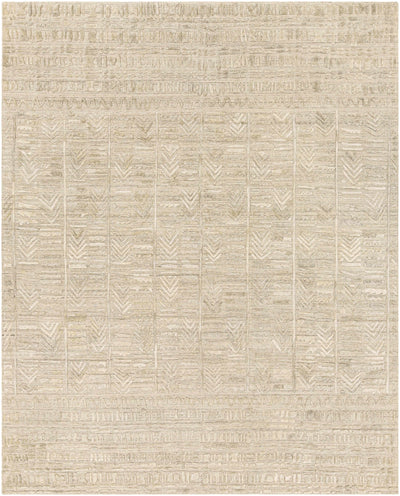 Taupe Hand Loomed 70% Viscose, 30% Wool Cottage Rectangle Handmade rug, Indoor use only, no fringe, non-washable.