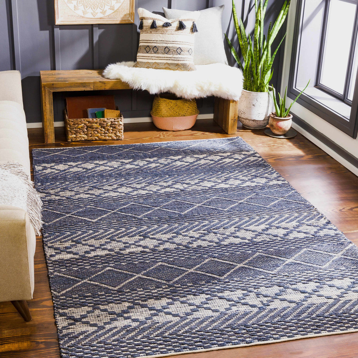 Santa Barbara SBB-2307 Hand Woven Rug