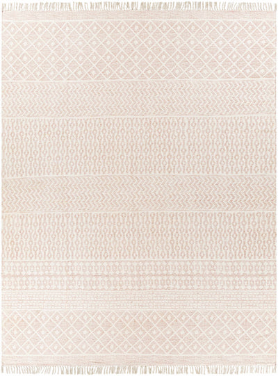 Rose Hand Woven 100% Cotton Global Rectangle Handmade rug, Indoor use only, has fringe, non-washable. runner also available