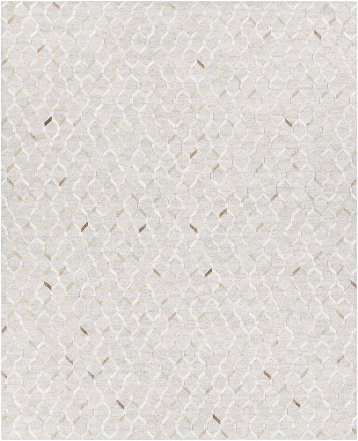 Medium Brown Hand Crafted 65% Hair On Hide, 35% Chenille-Viscose Modern Rectangle Handmade rug, Indoor use only, no fringe, non-washable.