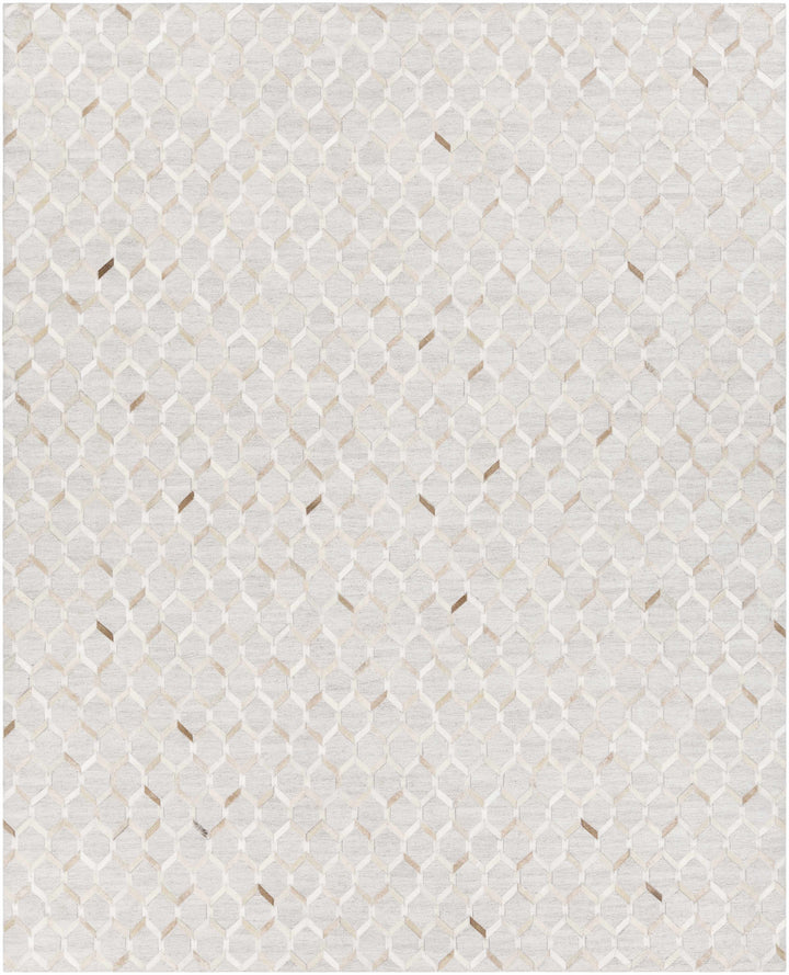 Medium Brown Hand Crafted 65% Hair On Hide, 35% Chenille-Viscose Modern Rectangle Handmade rug, Indoor use only, no fringe, non-washable.