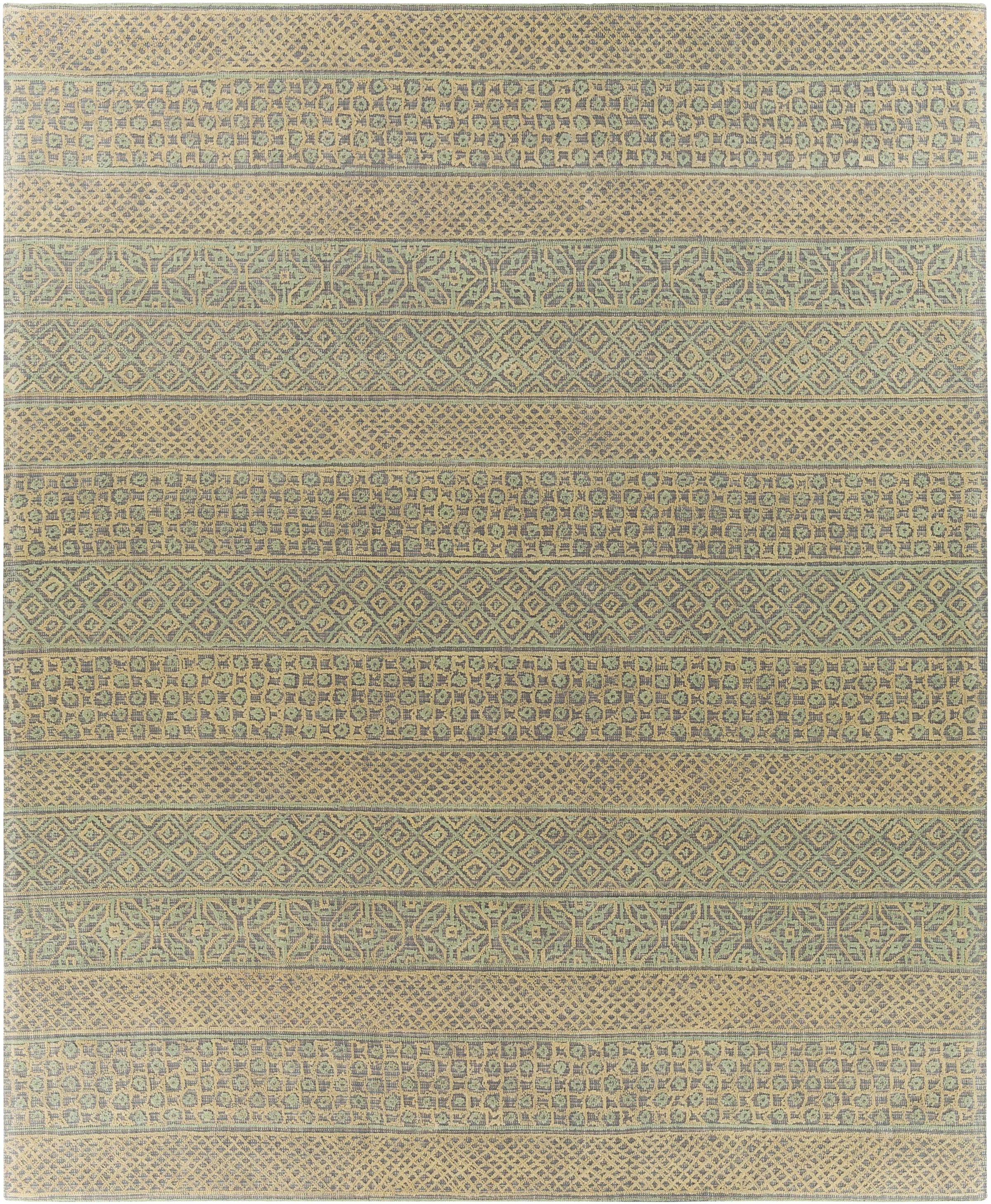 Beige Hand Tufted 100% Wool Global Rectangle Handmade rug, Indoor use only, no fringe, non-washable.