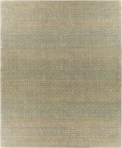 Beige Hand Tufted 100% Wool Global Rectangle Handmade rug, Indoor use only, no fringe, non-washable.
