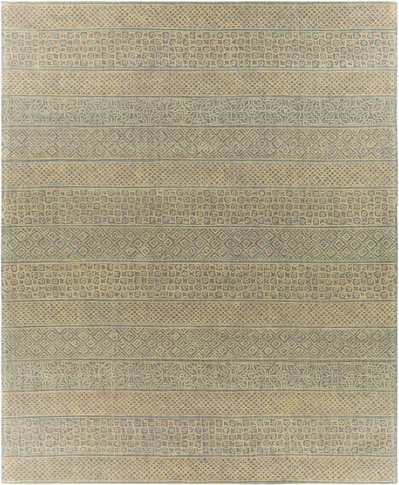 Beige Hand Tufted 100% Wool Global Rectangle Handmade rug, Indoor use only, no fringe, non-washable.
