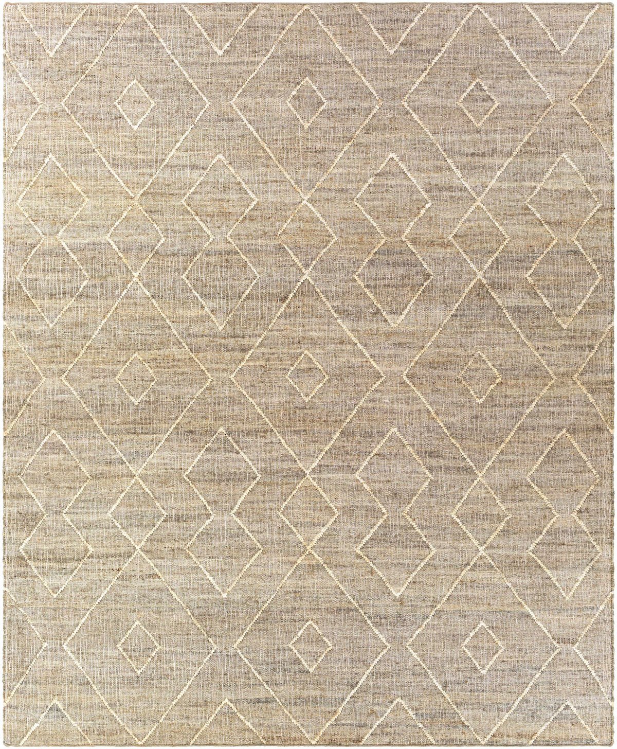 Brown Hand Woven 100% Jute Global Rectangle Handmade rug, Indoor use only, no fringe, non-washable. runner also available