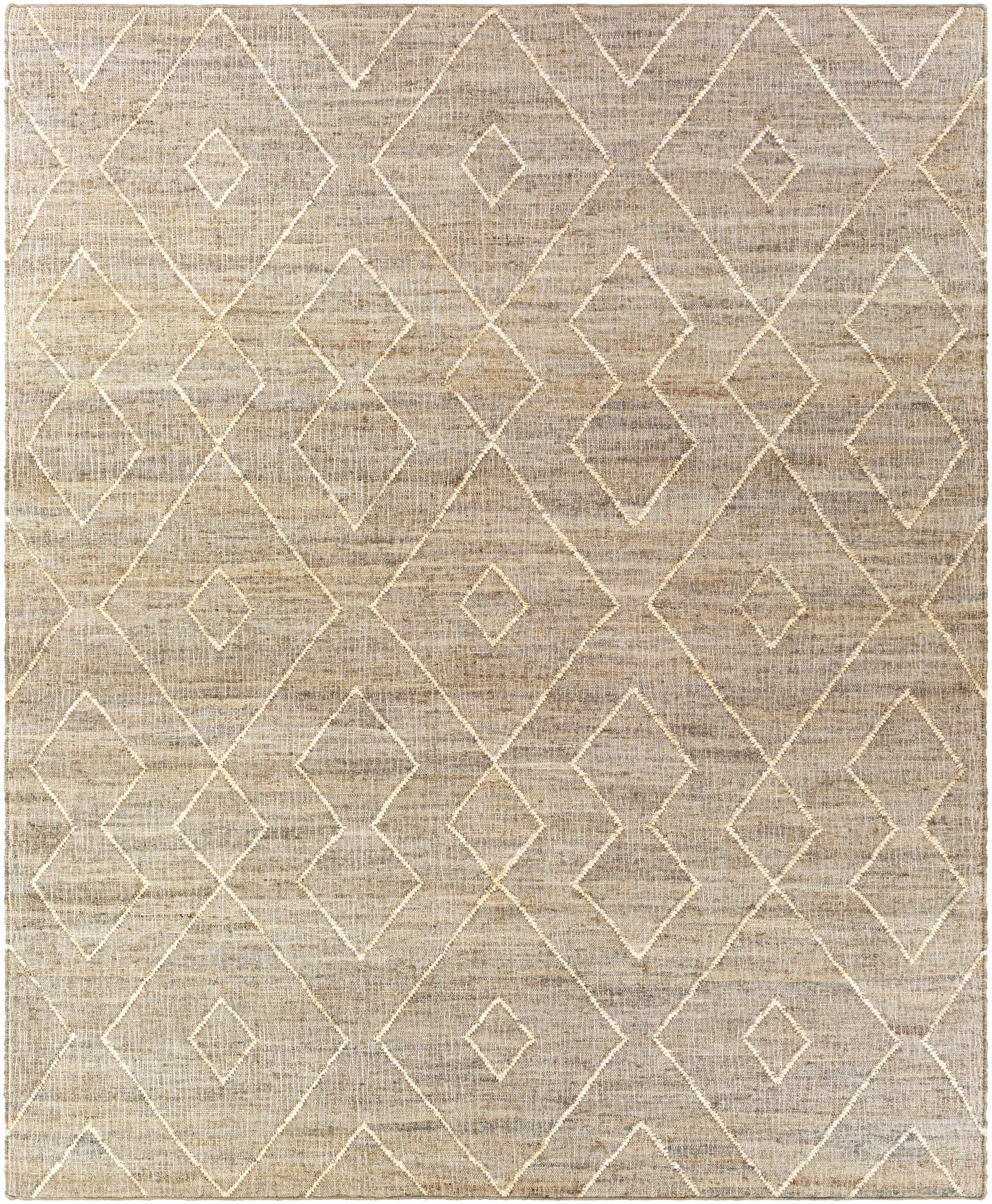 Brown Hand Woven 100% Jute Global Rectangle Handmade rug, Indoor use only, no fringe, non-washable. runner also available
