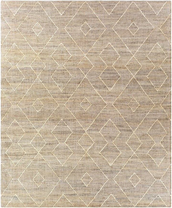 Brown Hand Woven 100% Jute Global Rectangle Handmade rug, Indoor use only, no fringe, non-washable. runner also available