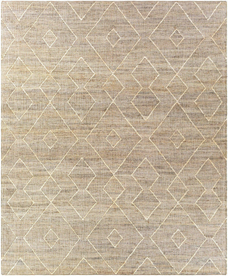 Brown Hand Woven 100% Jute Global Rectangle Handmade rug, Indoor use only, no fringe, non-washable. runner also available