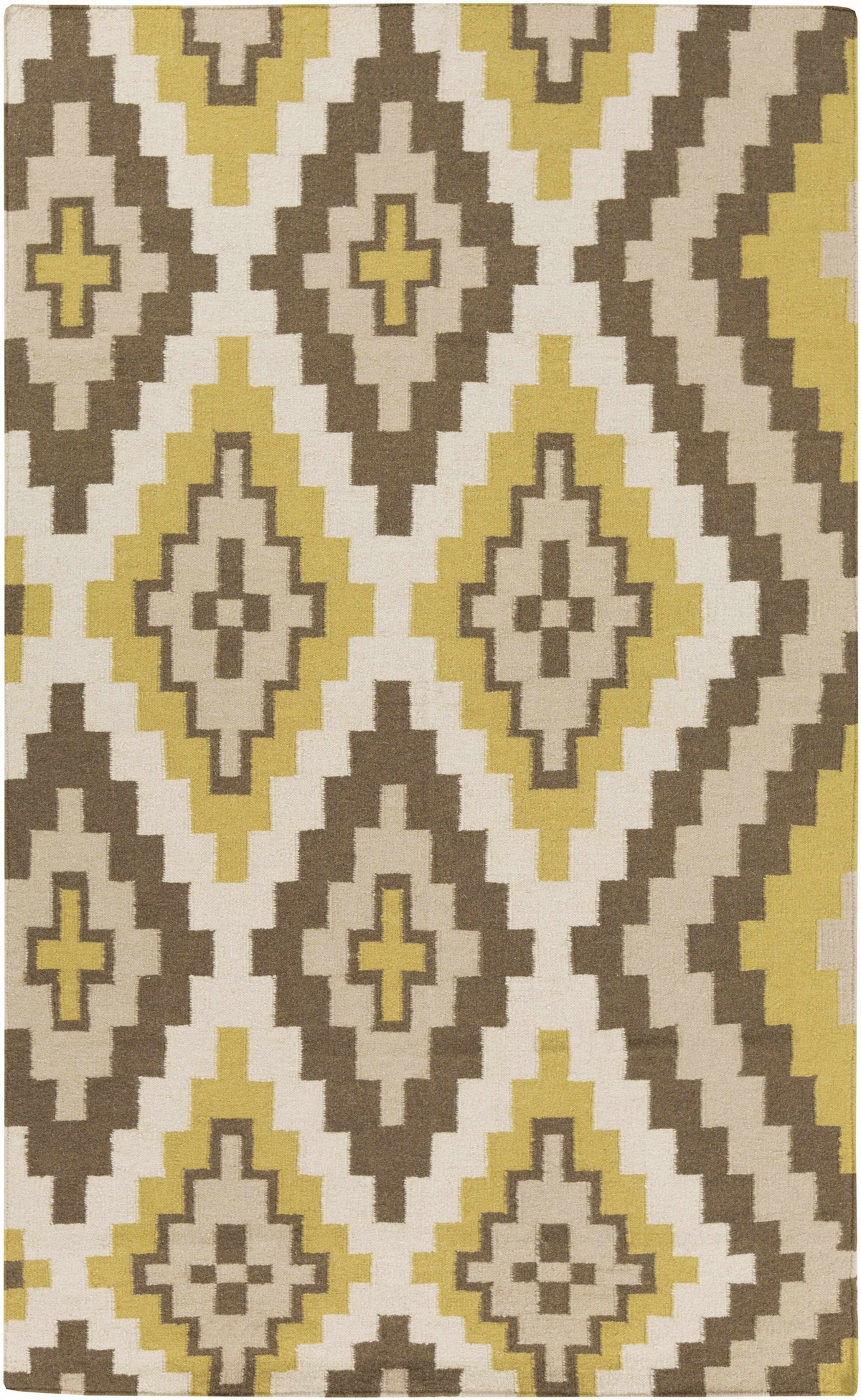 Olive Hand Woven 100% Wool Modern Rectangle Handmade rug, Indoor use only, no fringe, non-washable. runner also available