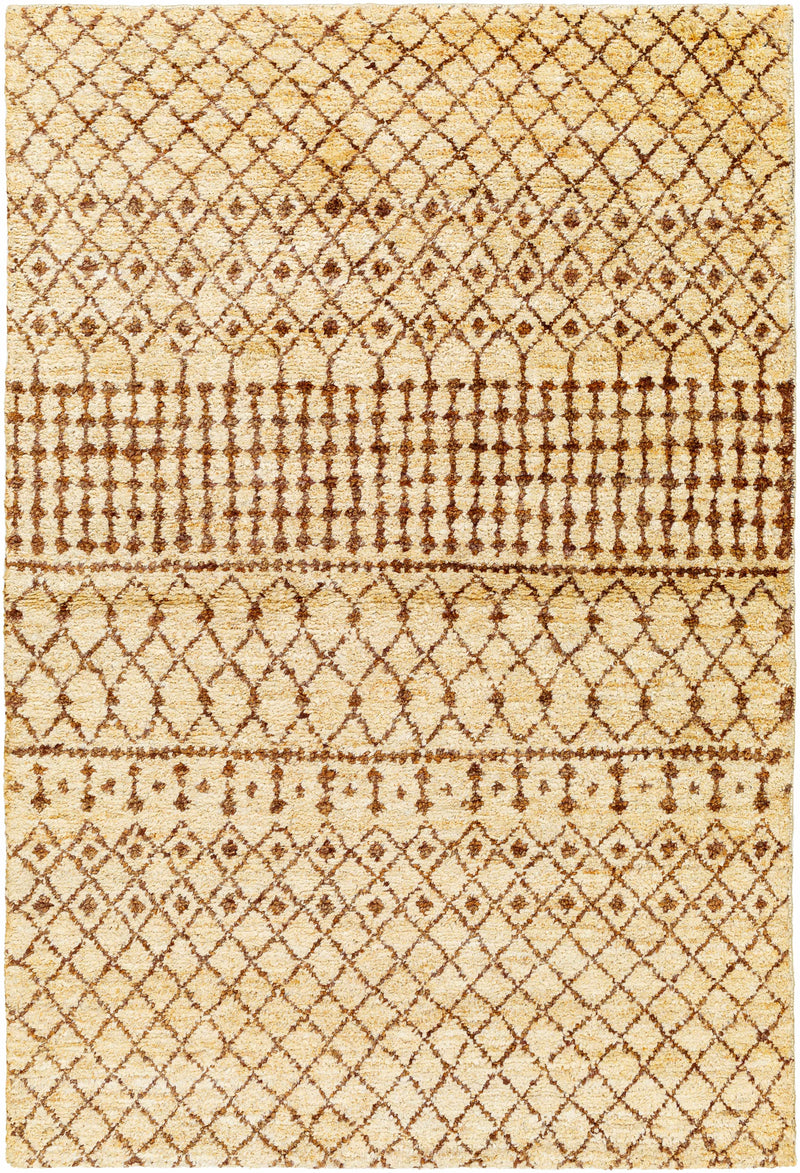 Butter Hand Knotted 100% Jute Global Rectangle Handmade rug, Indoor use only, no fringe, non-washable.
