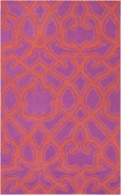 Rust Hand Woven 100% Wool Modern Rectangle Handmade rug, Indoor use only, no fringe, non-washable. runner also available