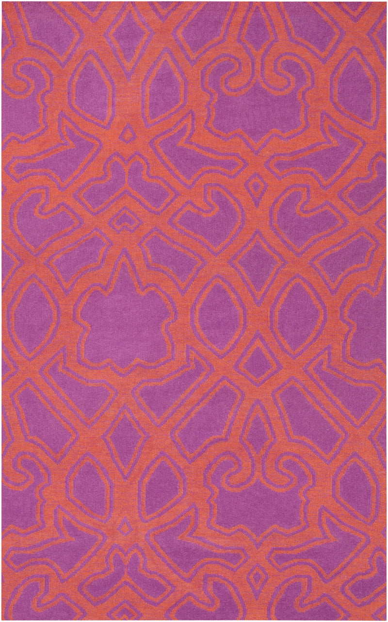 Rust Hand Woven 100% Wool Modern Rectangle Handmade rug, Indoor use only, no fringe, non-washable. runner also available