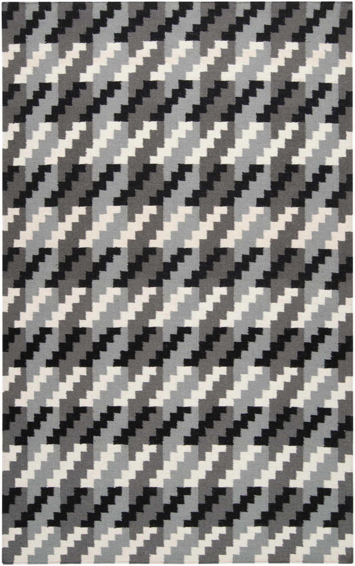 Slate Hand Woven 100% Wool Modern Rectangle Handmade rug, Indoor use only, no fringe, non-washable. runner also available