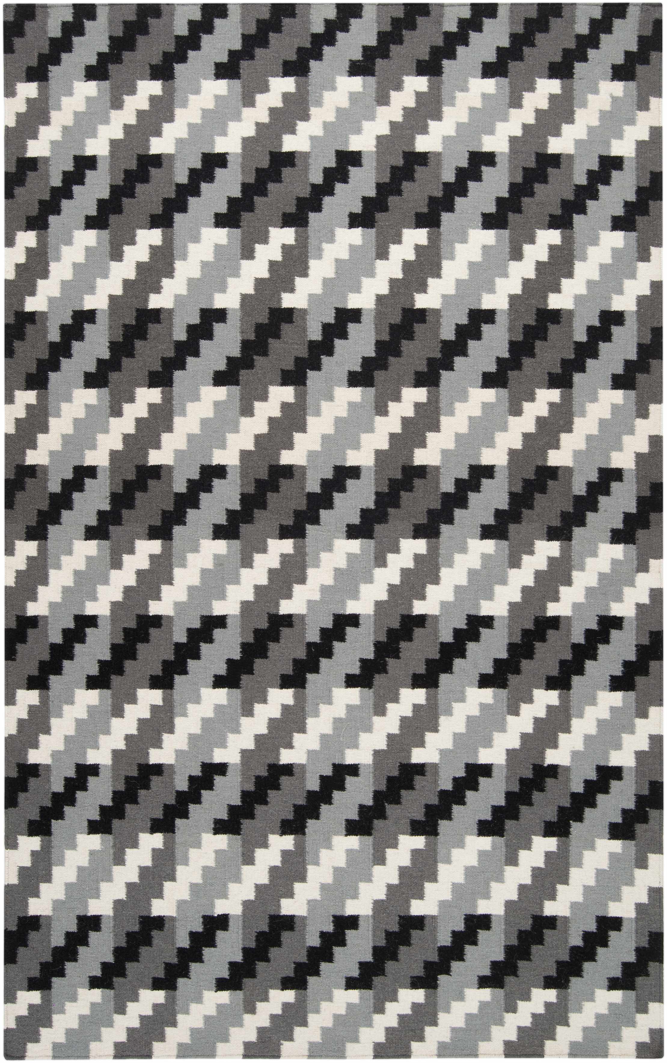 Slate Hand Woven 100% Wool Modern Rectangle Handmade rug, Indoor use only, no fringe, non-washable. runner also available