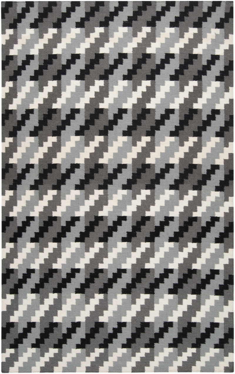 Slate Hand Woven 100% Wool Modern Rectangle Handmade rug, Indoor use only, no fringe, non-washable. runner also available
