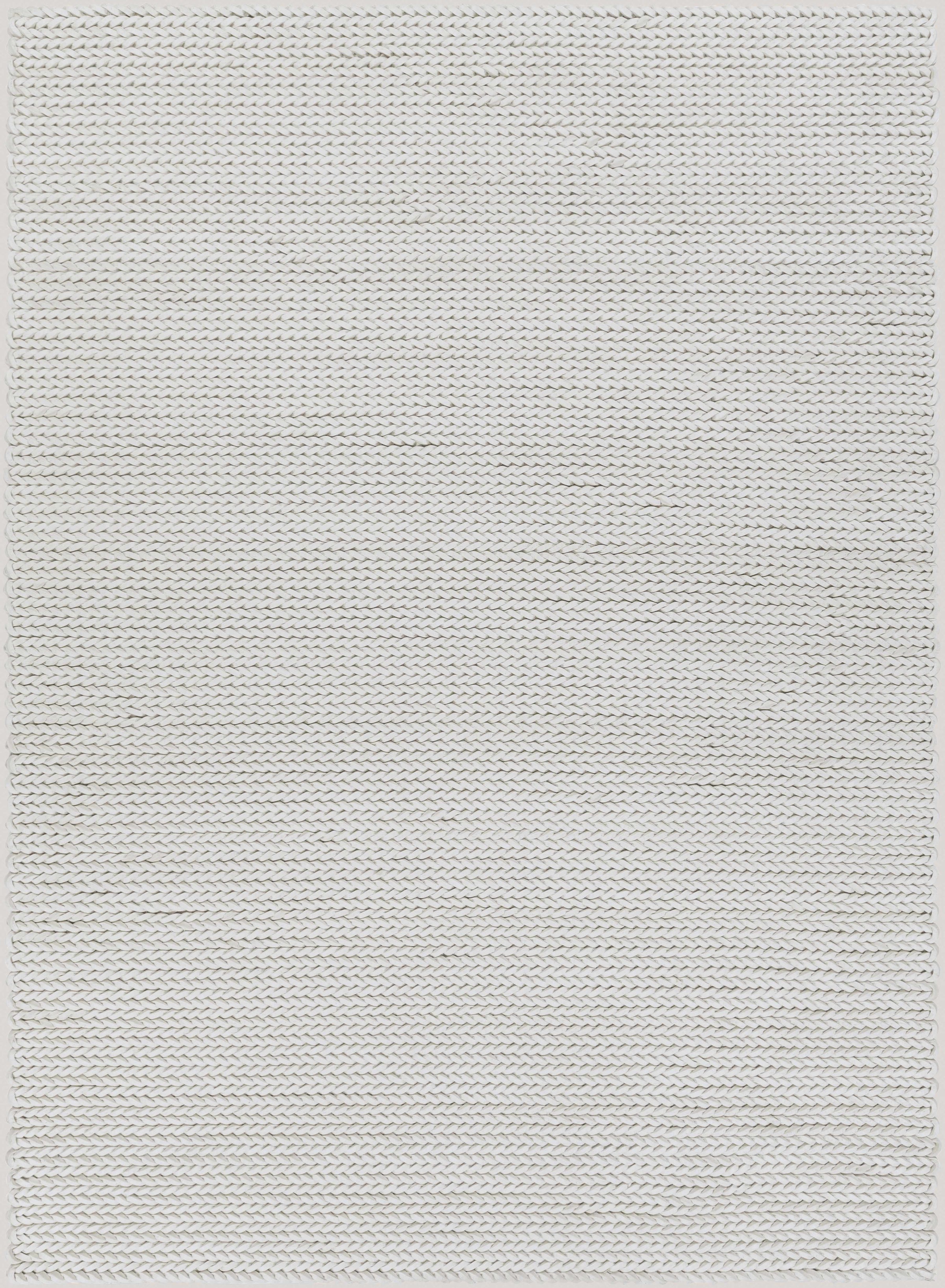 Cream Hand Woven 70% Wool, 30% Viscose Modern Rectangle Handmade rug, Indoor use only, no fringe, non-washable.