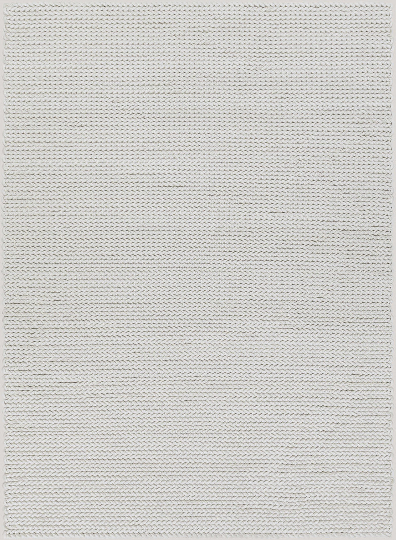 Cream Hand Woven 70% Wool, 30% Viscose Modern Rectangle Handmade rug, Indoor use only, no fringe, non-washable.