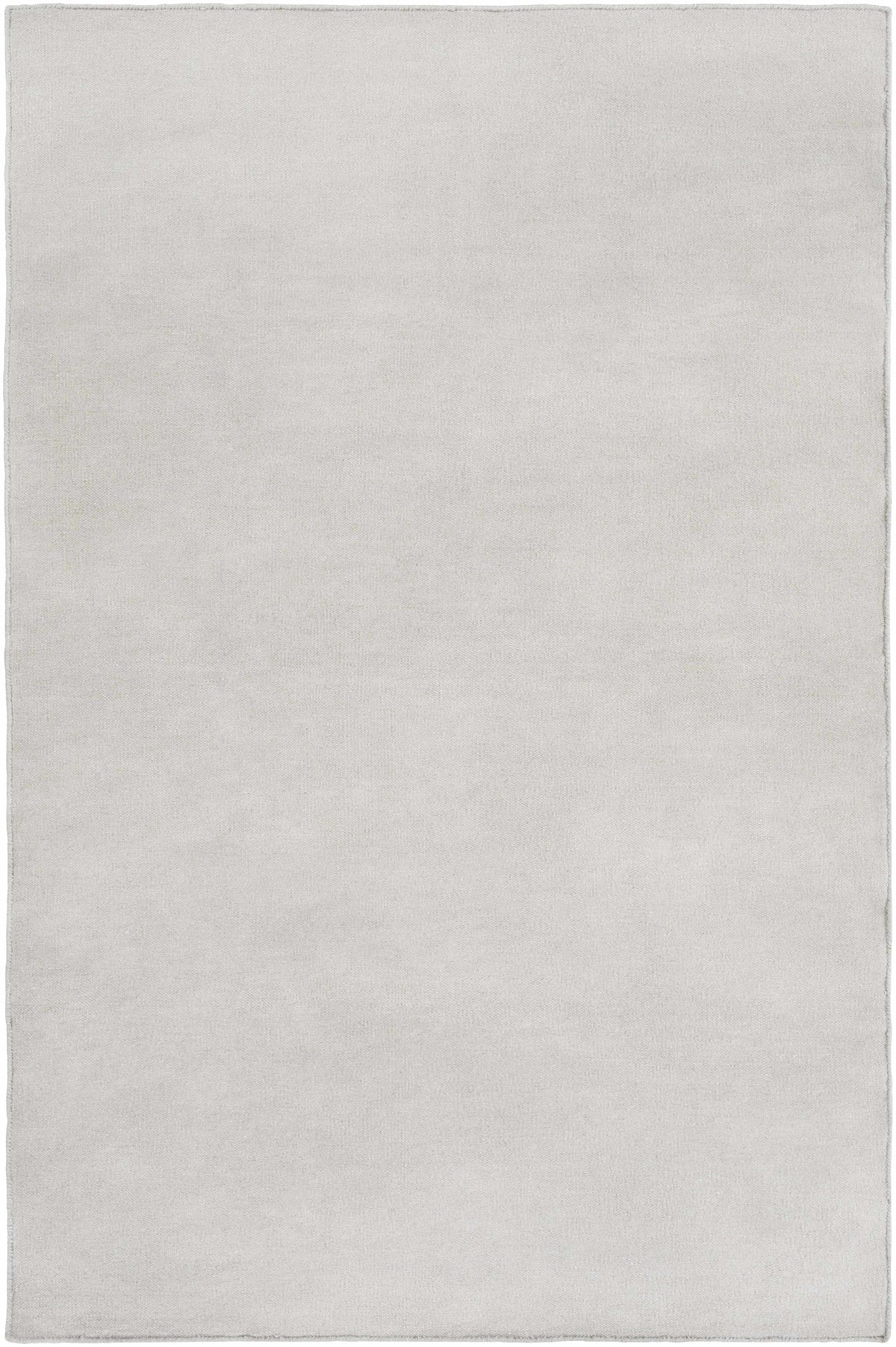 Light Gray Hand Woven 70% Wool, 30% Metallic Thread Cottage Rectangle Handmade rug, Indoor use only, no fringe, non-washable. runner also available