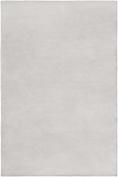 Light Gray Hand Woven 70% Wool, 30% Metallic Thread Cottage Rectangle Handmade rug, Indoor use only, no fringe, non-washable. runner also available