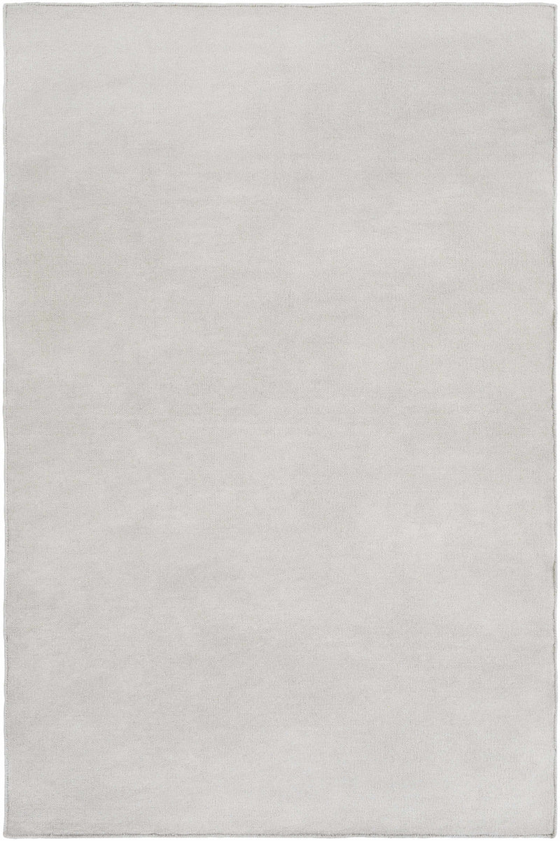 Light Gray Hand Woven 70% Wool, 30% Metallic Thread Cottage Rectangle Handmade rug, Indoor use only, no fringe, non-washable. runner also available