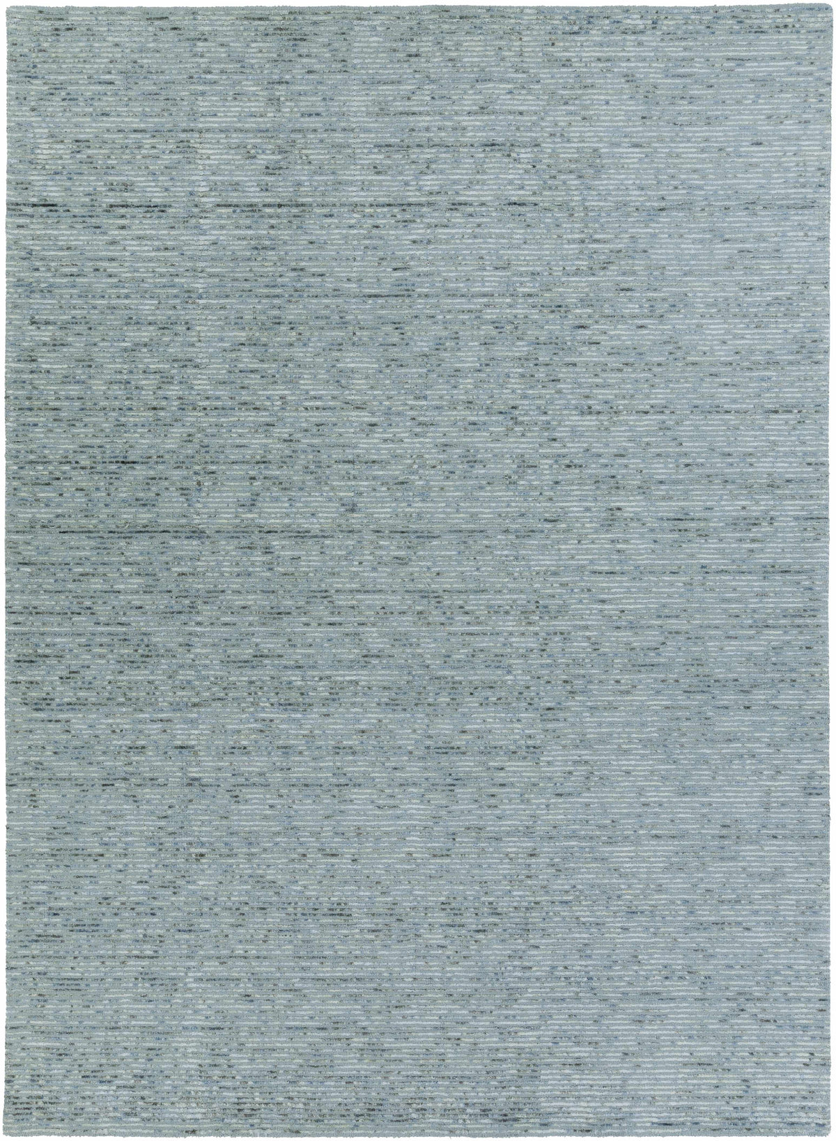 Blue Hand Woven 50% Viscose, 50% Wool Modern Rectangle Handmade rug, Indoor use only, no fringe, non-washable. runner also available