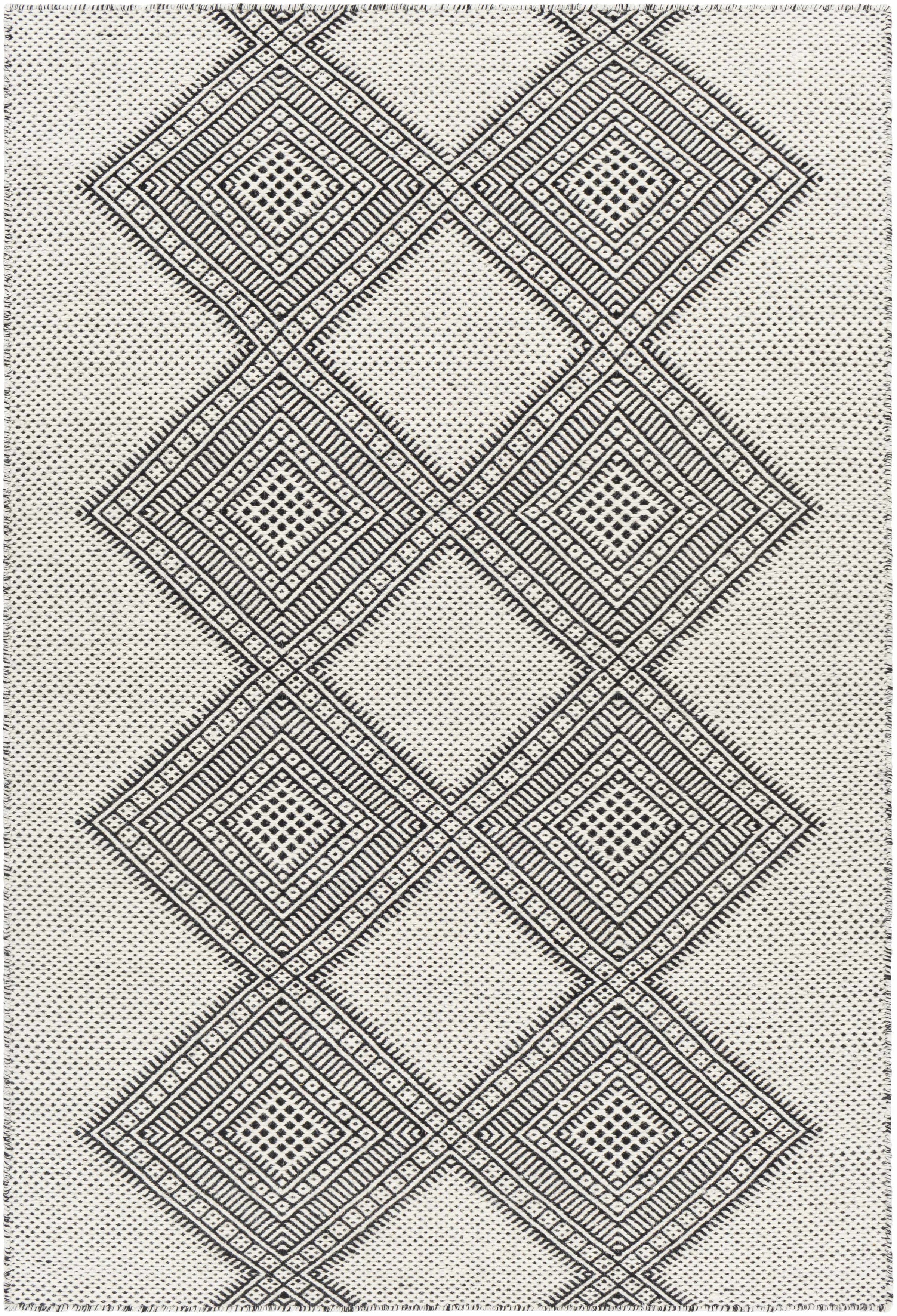 Black Hand Woven 100% Wool Global Rectangle Handmade rug, Indoor use only, no fringe, non-washable. runner also available