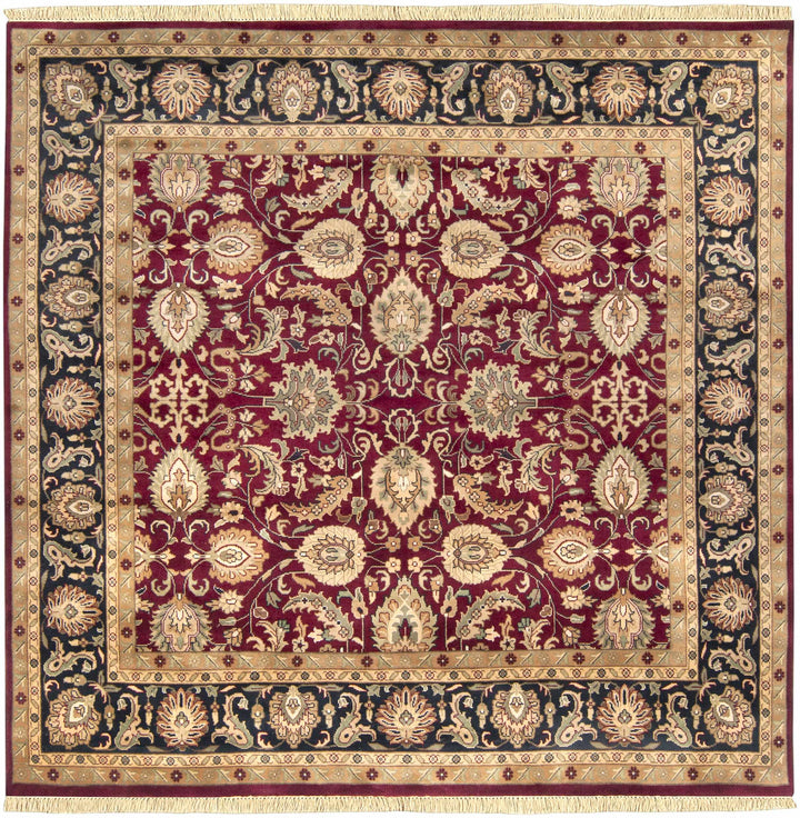 Rust Hand Knotted 100% NZ Wool Traditional Rectangle Handmade rug, Indoor use only, no fringe, non-washable. square also available