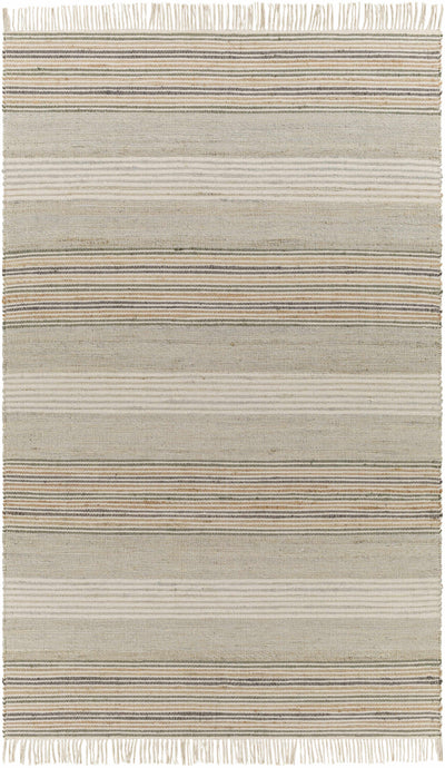 Light Beige Hand Woven 60% Jute, 40% Cotton Cottage Rectangle Handmade rug, Indoor use only, has fringe, non-washable. runner also available