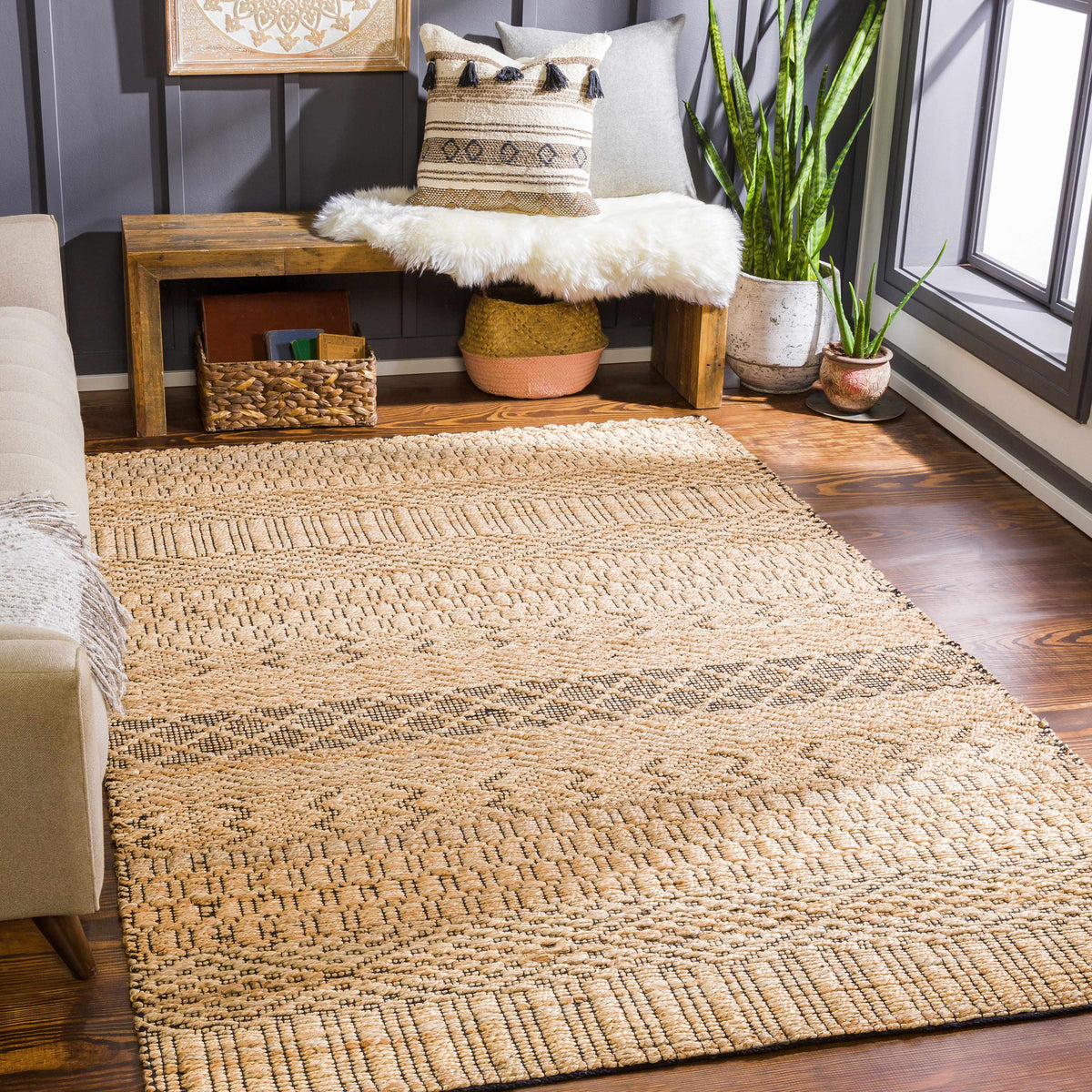 Santa Barbara SBB-2306 Hand Woven Rug