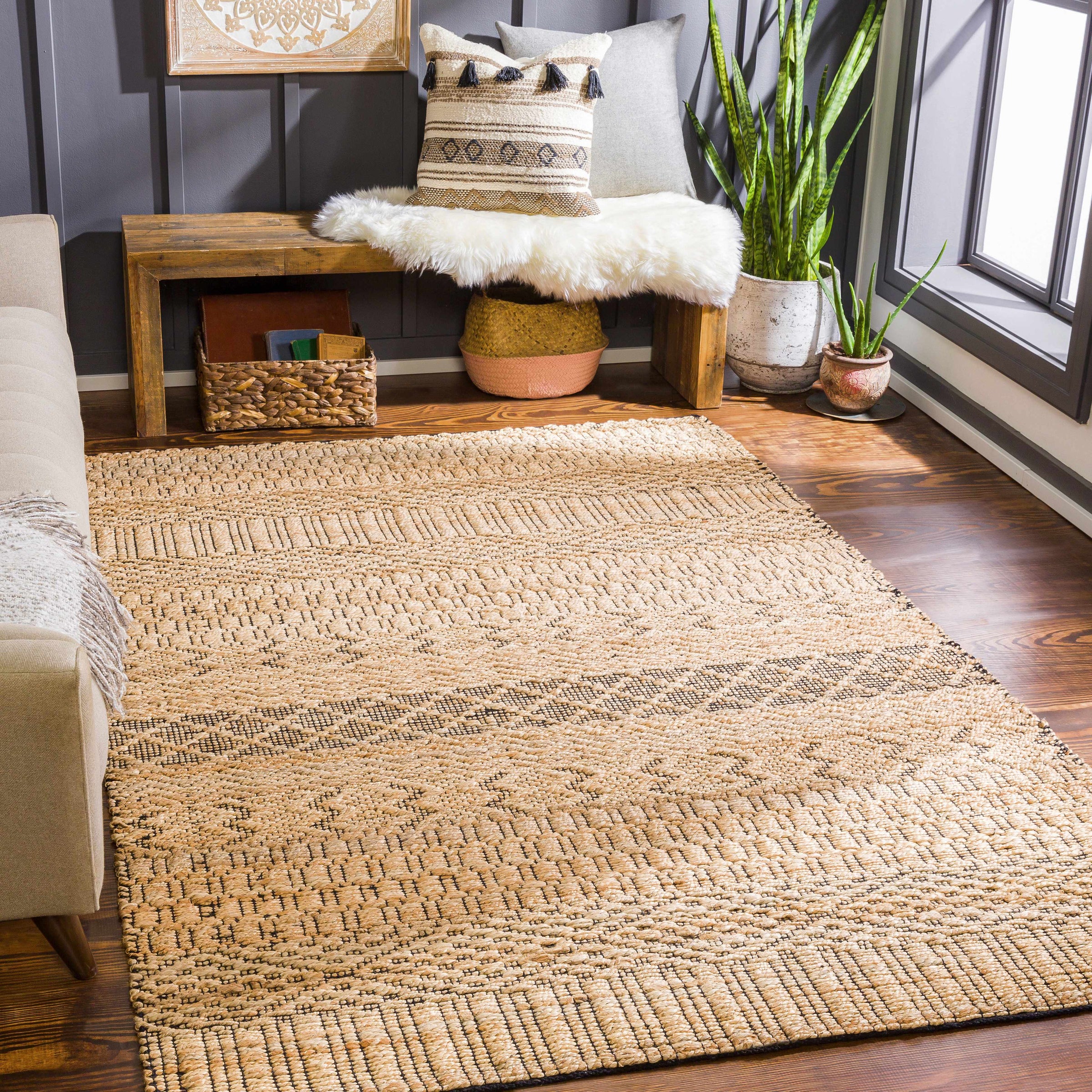 Santa Barbara SBB-2306 Hand Woven Rug