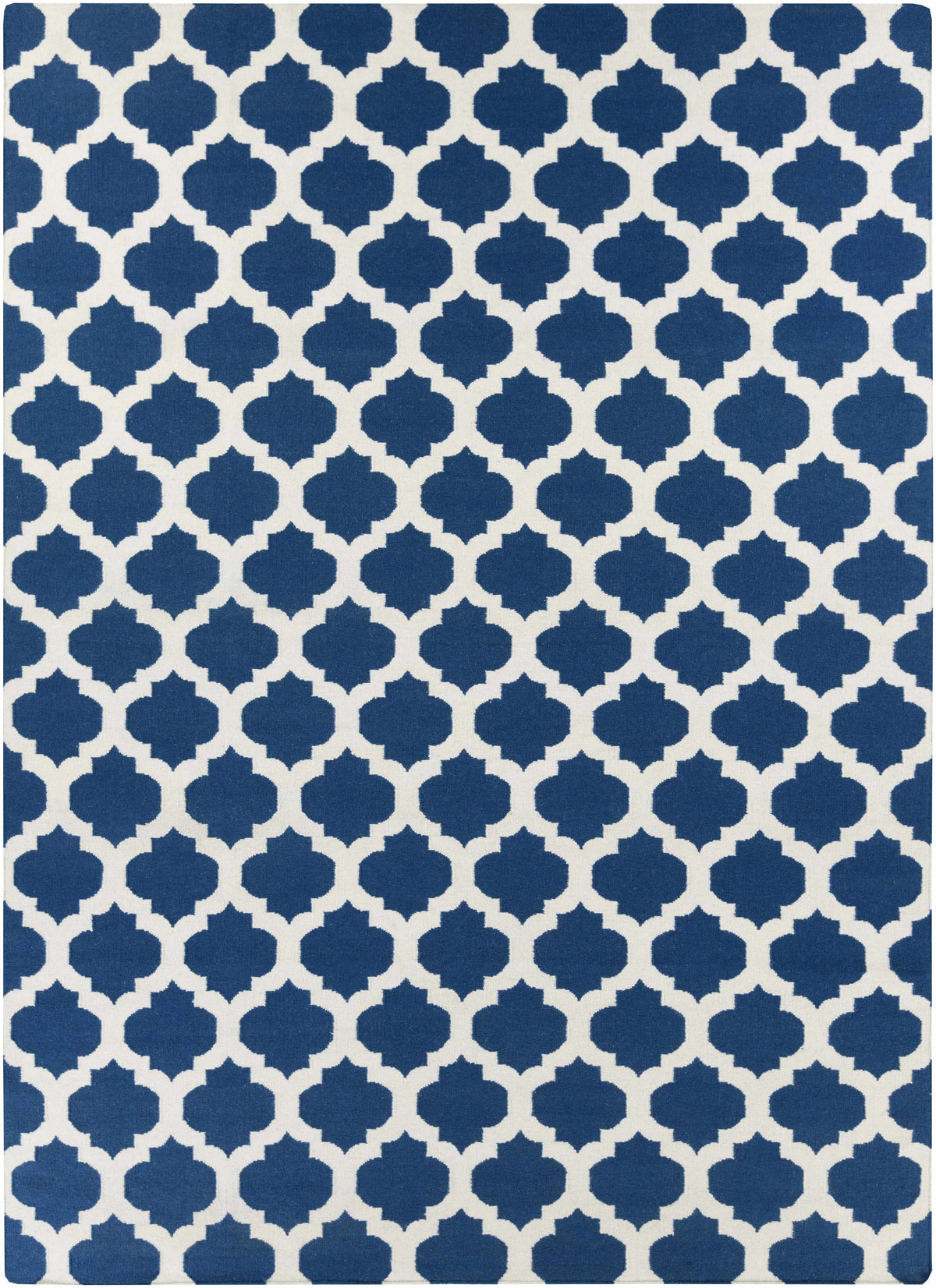 Navy Hand Woven 100% Wool Modern Rectangle Handmade rug, Indoor use only, no fringe, non-washable. runner also available