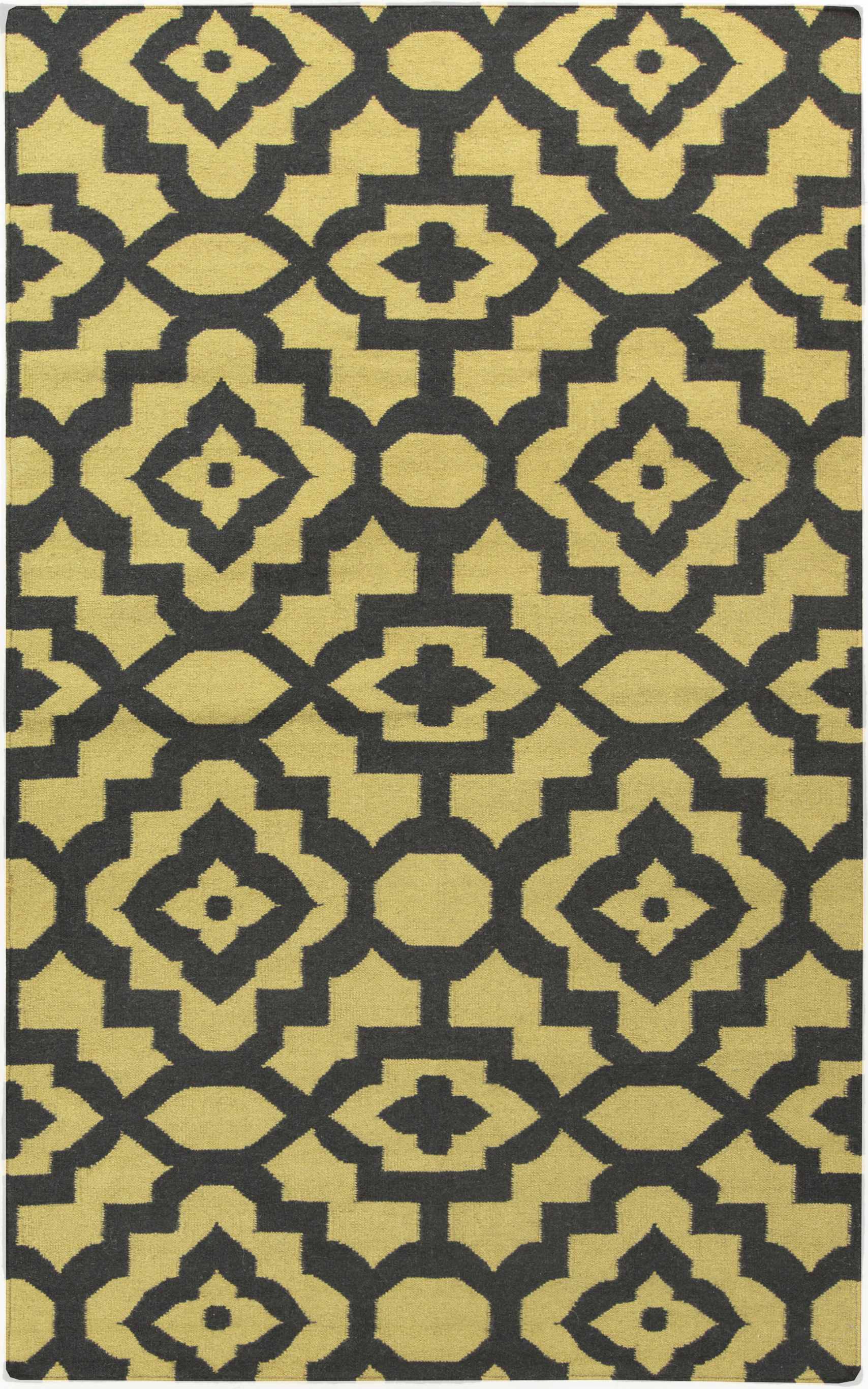 Black Hand Woven 100% Wool Modern Rectangle Handmade rug, Indoor use only, no fringe, non-washable. runner also available