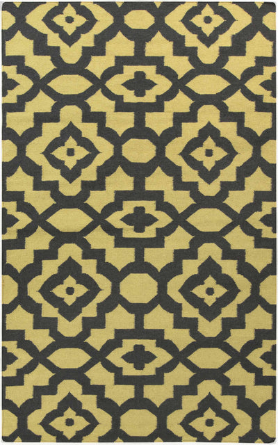 Black Hand Woven 100% Wool Modern Rectangle Handmade rug, Indoor use only, no fringe, non-washable. runner also available