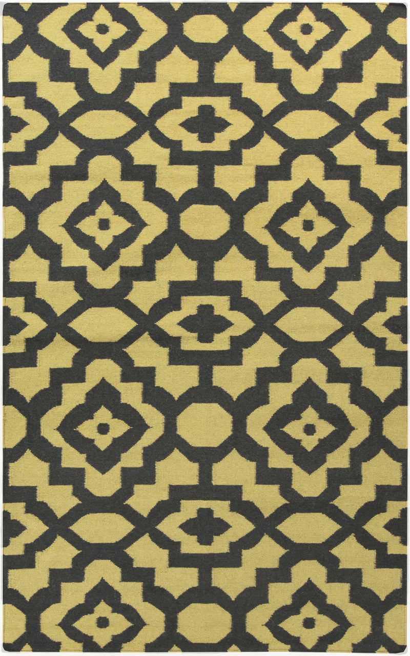 Black Hand Woven 100% Wool Modern Rectangle Handmade rug, Indoor use only, no fringe, non-washable. runner also available