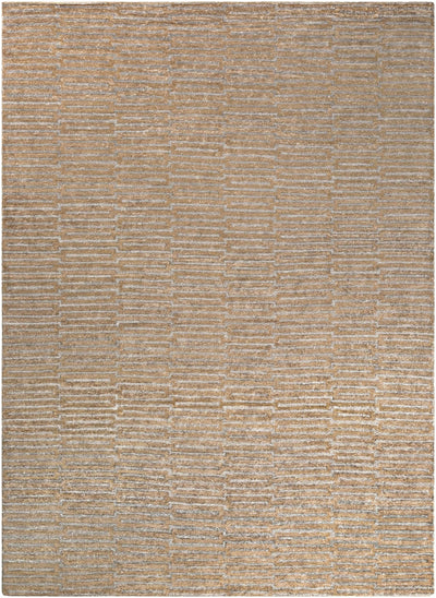 Brown Hand Knotted 100% Viscose Modern Rectangle Handmade rug, Indoor use only, no fringe, non-washable.